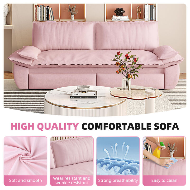 Merax Convertible Queen-Size Sleeper Sofa Bed