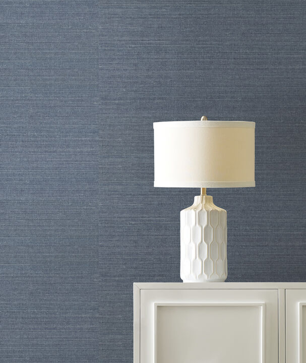 Maguey Sisal Denim Wallpaper