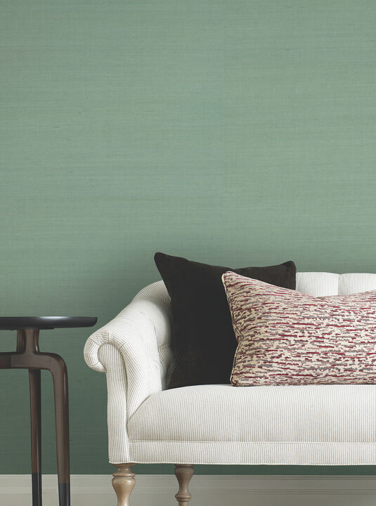 Maguey Sisal Seafoam Wallpaper