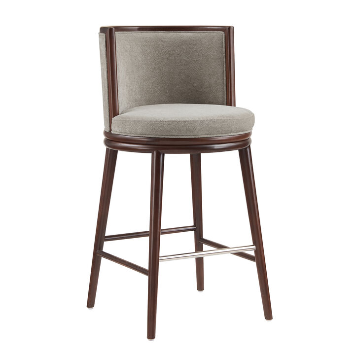 Evalyn Dark Gray Bar Stools (Set of 2)