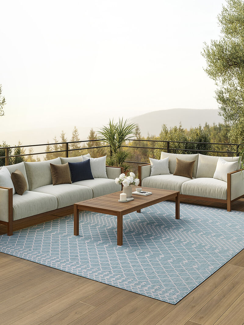 Positano POS02 Aqua 10' x 14' Rug