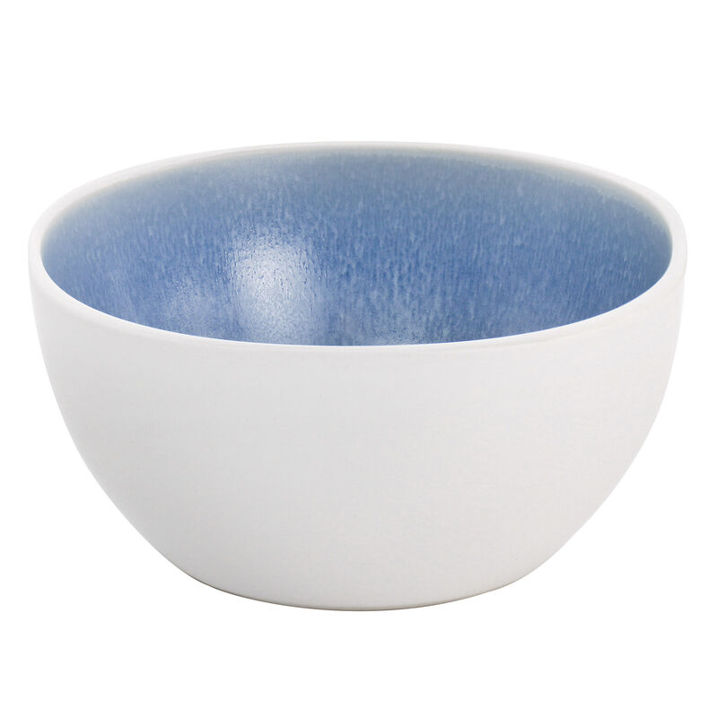 Gibson Elite 16 Piece Soho Lounge Reactive Glaze Stoneware Dinnerware Set in Light Blue