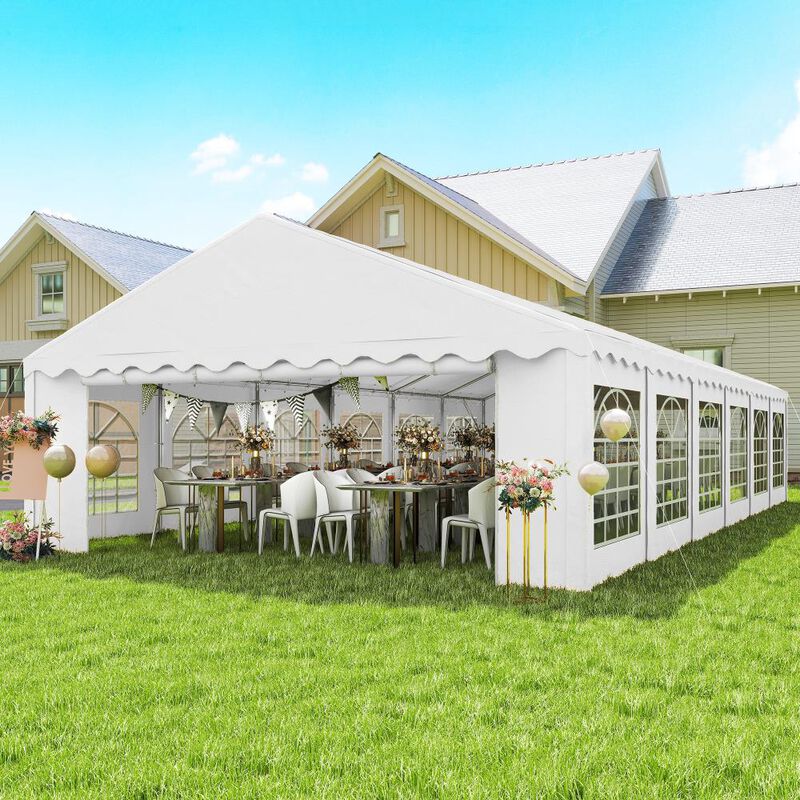 Hivvago 20x40 Event Canopy Tent with 12 Windows image number 1