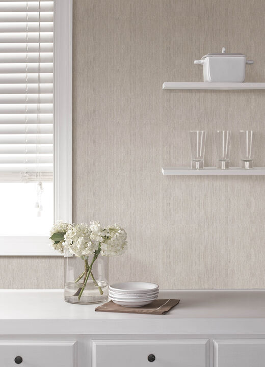 Sunshower Light Grey Stria Wallpaper