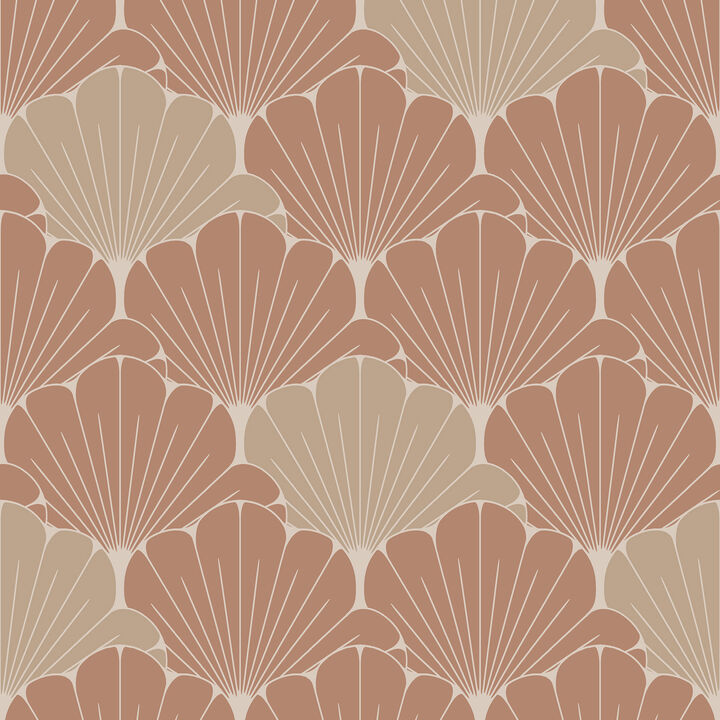Giant Art Deco Gingko Leaf Wallpaper