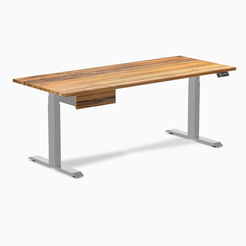 Desky Dual Hardwood Standing Desk With Drawer image number 0