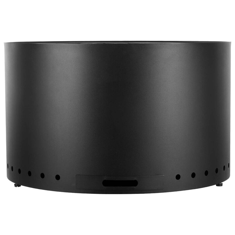 Portable Smokeless Fire Pit Wood Burning Stove with Ash Pan for Camping and Patio-Black image number 0