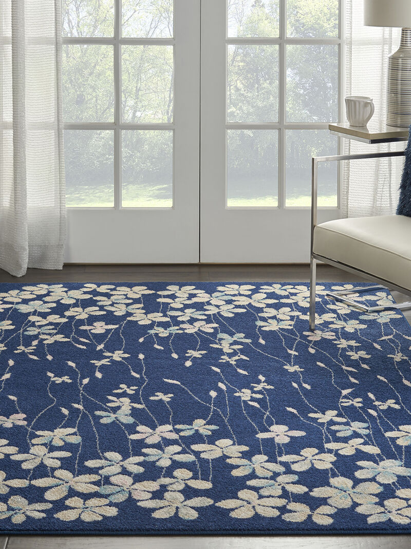 Tranquil TRA04 Navy 5'3" x 7'3" Rug image number 7