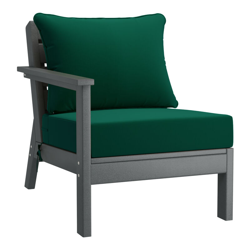 WestinTrends Outdoor 6-Piece Modular Sectional Patio Furniture Sofa Set