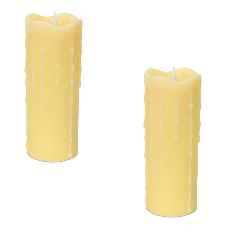Simplux LED Dripping Candle with 4 and 8 Hour Timer for Adjustable Ambient Lighting