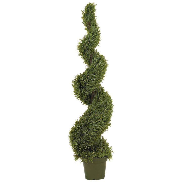 Nearly Natural 5-ft Rosemary Spiral Tree w/2184 Lvs