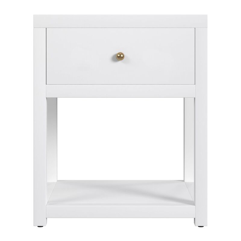 Butler Specialty 21 in. W Rectangular Wood 1 Drawer Small Nightstand with Lower Open Shelf image number 2