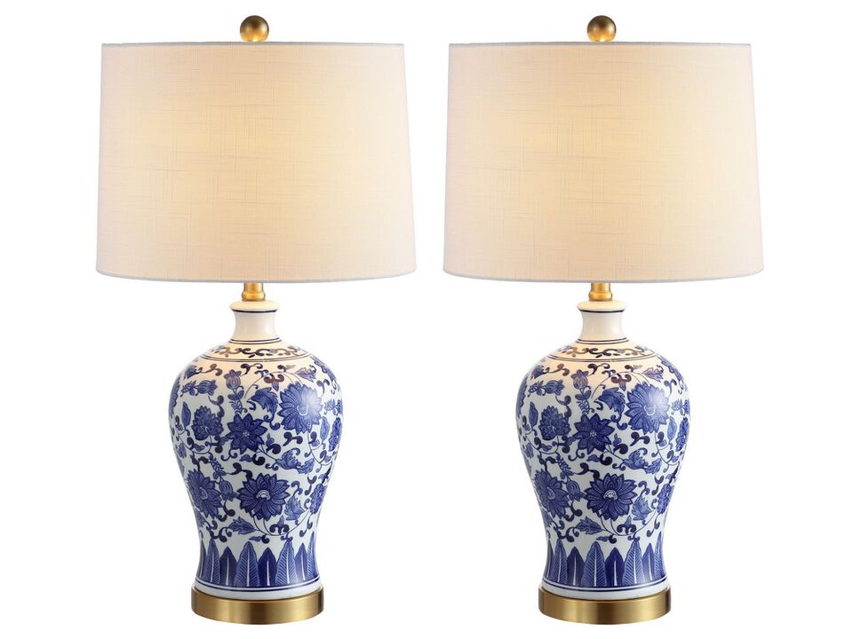 Jennifer Ceramic/Metal LED Table Lamp