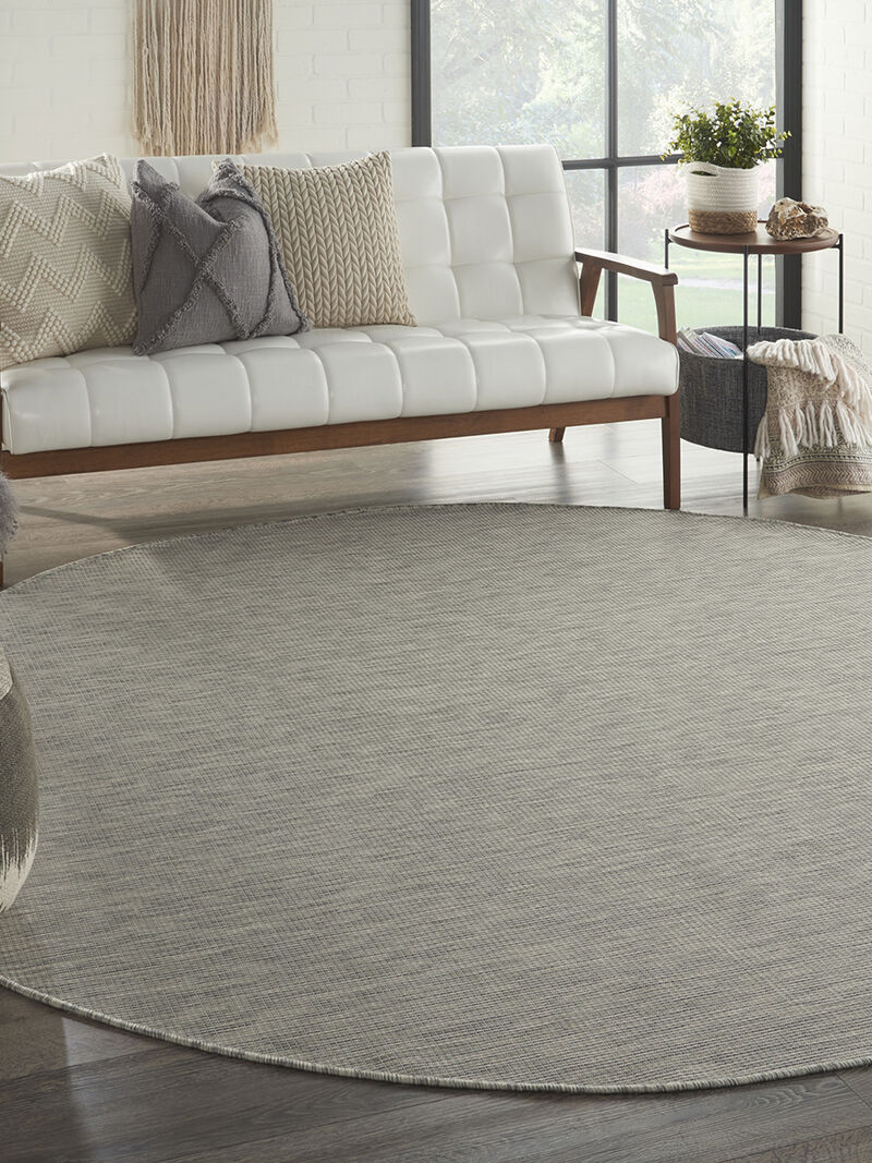 Positano POS01 Light Gray 8' x Round Rug image number 7