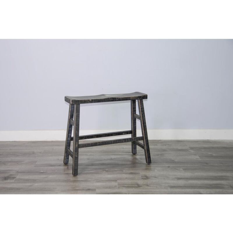 Sunny Designs Black Sand 30'H Bench, Wood Seat