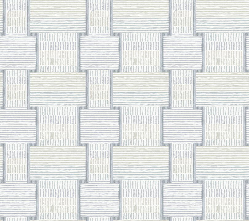 La Broderie Sky Blue Wallpaper