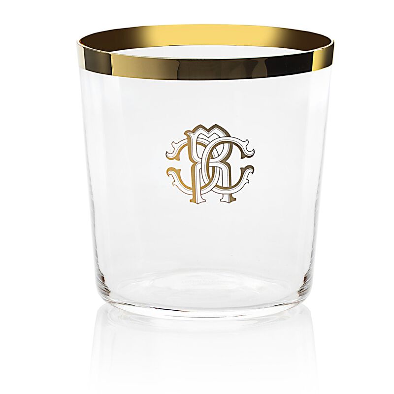 Old Fashion Glass NEW MONOGRAM  Gold diam. 3.5", H 4", cap. 14.75 oz image number 0