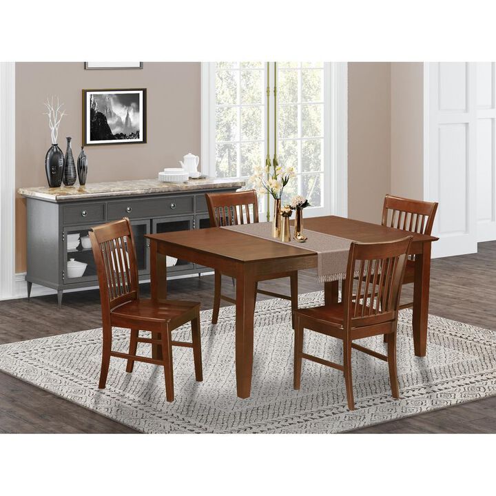 5 PC Dining set-Dining Table with 4 Kitchen Dining Chairs