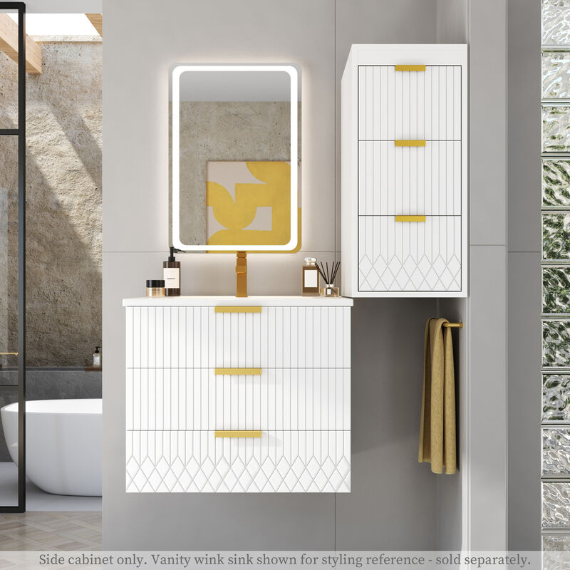 ELEMENT ACE Wall Mounted Floating Cabinet with Drawers for Modern Bathroom and Living Room Organization image number 8