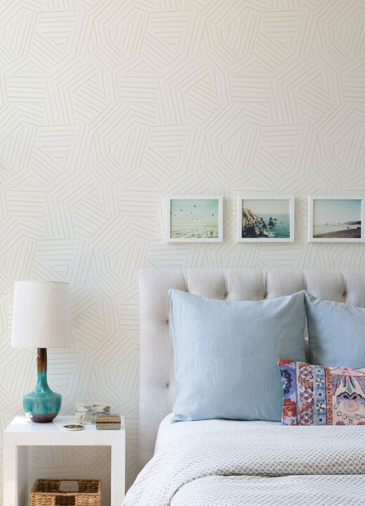 Helene Pearl Geometric Lines Wallpaper
