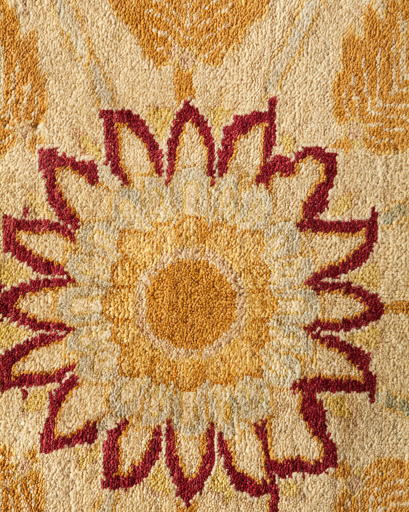 Mogul, One-of-a-Kind Hand-Knotted Area Rug  - Yellow, 9' 2" x 12' 0" image number 3