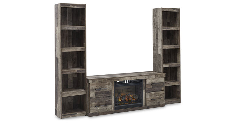 Derekson 3-Piece Entertainment Center with Electric Fireplace Insert image number 0