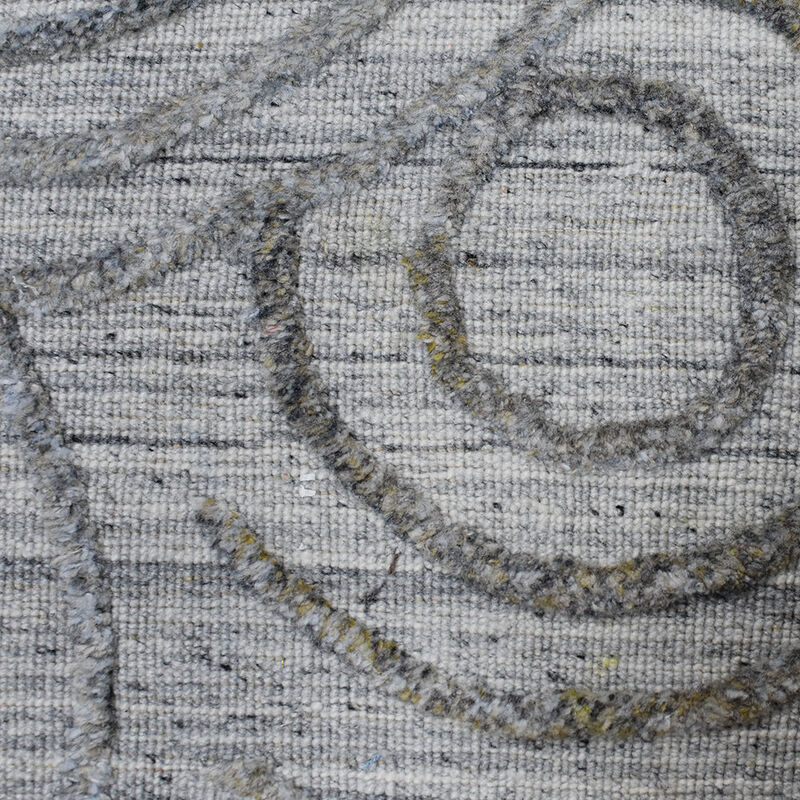RUGSOTIC CARPETS HAND WOVEN FLAT WEAVE KILIM POLYESTER ECO-FRIENDLY AREA RUGS  - Rectangle Shape, Geometric Modern Design, Low Pile  Handmade Area Rugs (DP0010) image number 3