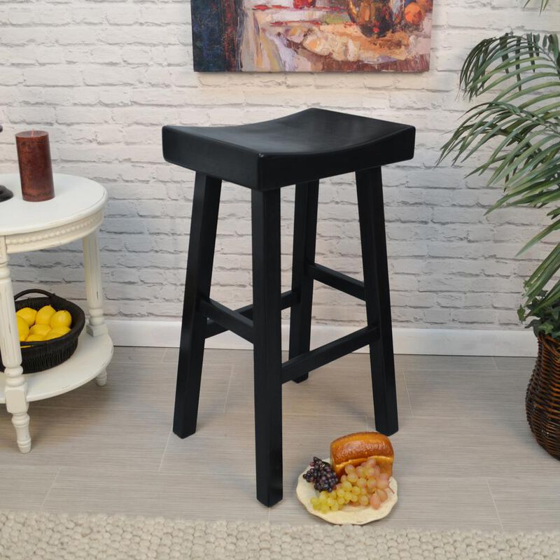 Carolina Living Colborn 30 Barstool - Antique Black