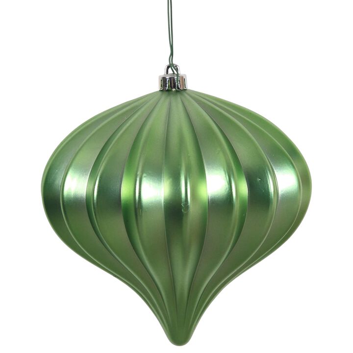 Vickerman 5.7" Celadon Matte Onion Christmas Ornament, UV Treated, Set of 3
