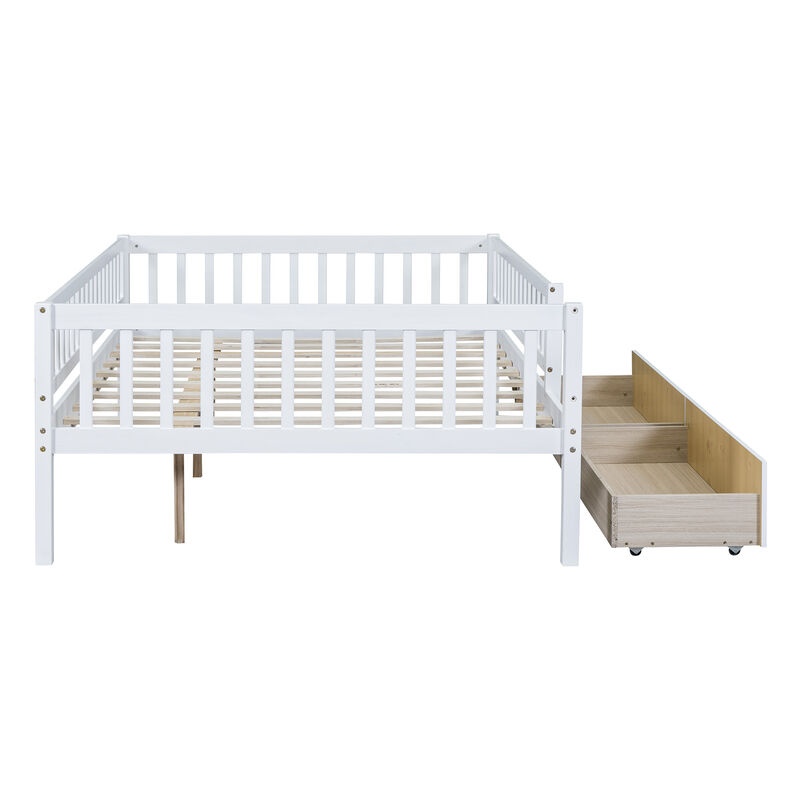 Whisen Multi-functional Design Wood Daybed with Two Drawers image number 5
