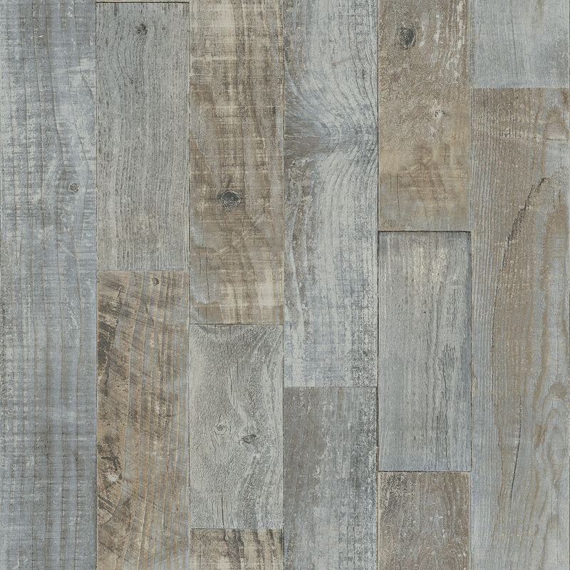 Chebacco Grey Wooden Planks Wallpaper image number 0