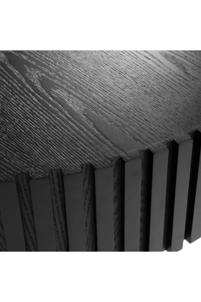 Ribbed Black Ash Coffee Tables (2) | OROA Modern Pierre image number 4