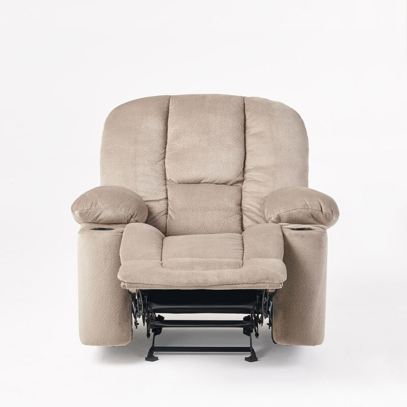 Merax Luxurious Manual Recliner Chair with Cup Holders