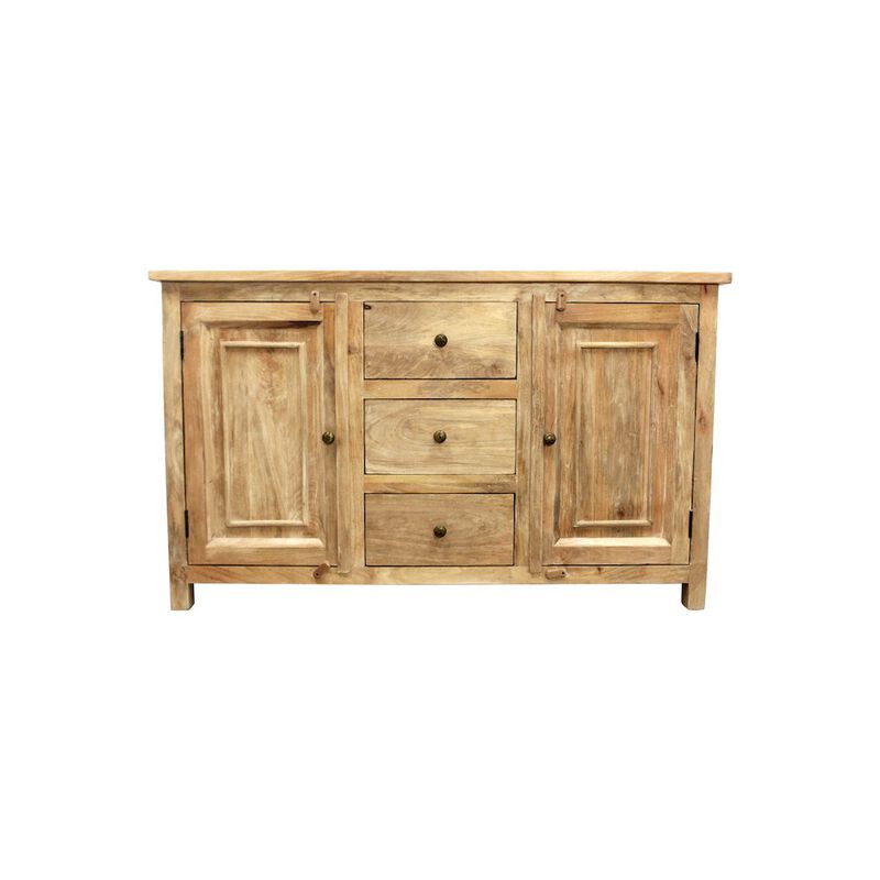 Alex Hamilton Bayside 60 3-Drawer 3-Door Sideboard in Natural Finish