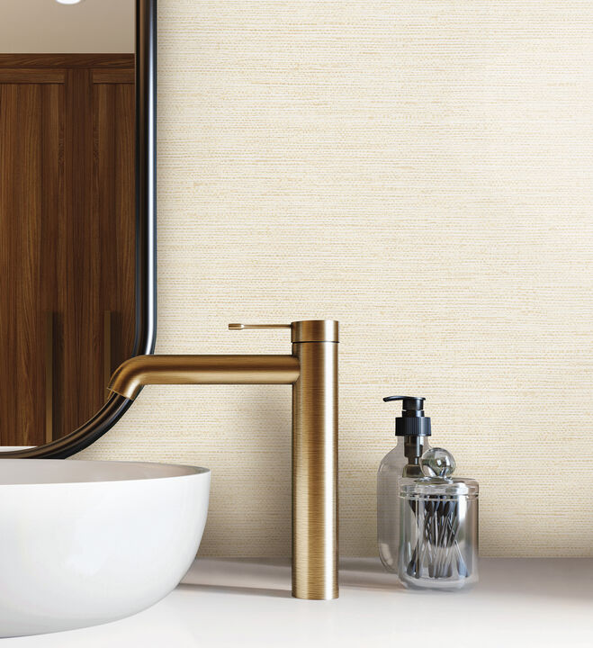 Treasury Pearl Texture Weave Wallpaper (Set of 2)
