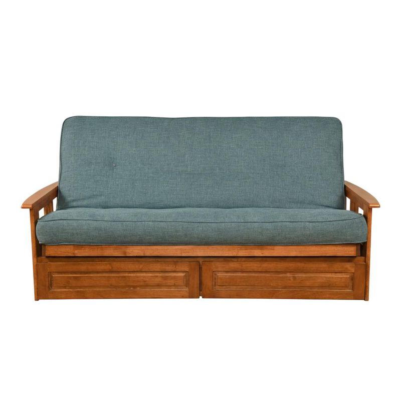 Phoenix Frame-Barbados Finish-Linen Aqua Mattress-Storage Drawers image number 0