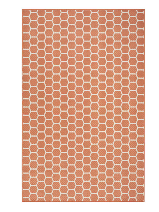 HomeRoots Geometric Indoor Outdoor Area Rug