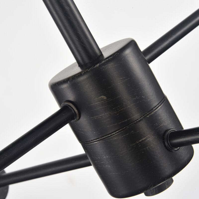 Luisa 4-light Sputnik Antique Black Finish Flush Mount image number 5