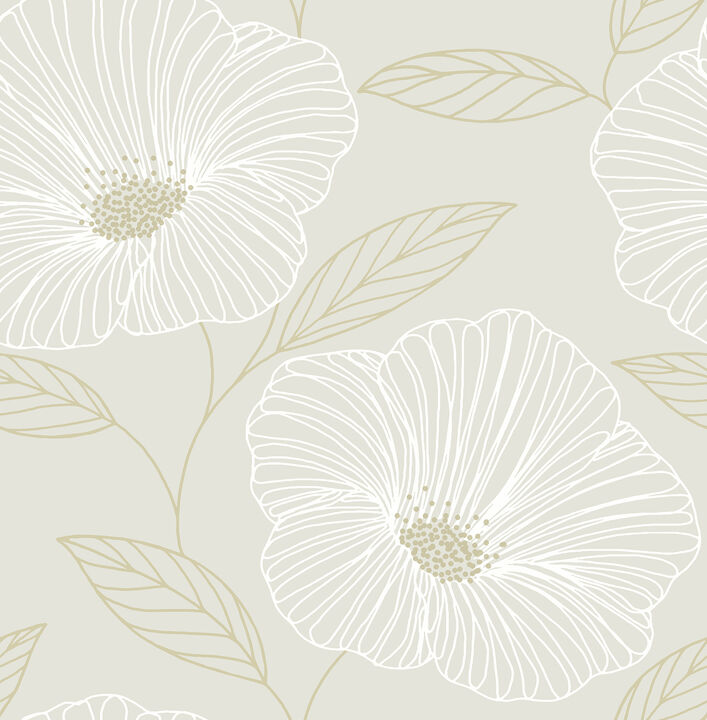 Mythic Dove Floral Wallpaper