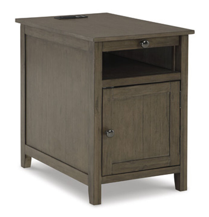 Treytown Grey Chair Side End Table