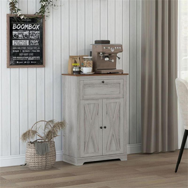 Versatile Kitchen Cart & Storage Cabinet Sideboard with Shelves and Drawers for Pantry & Dining Organization image number 1