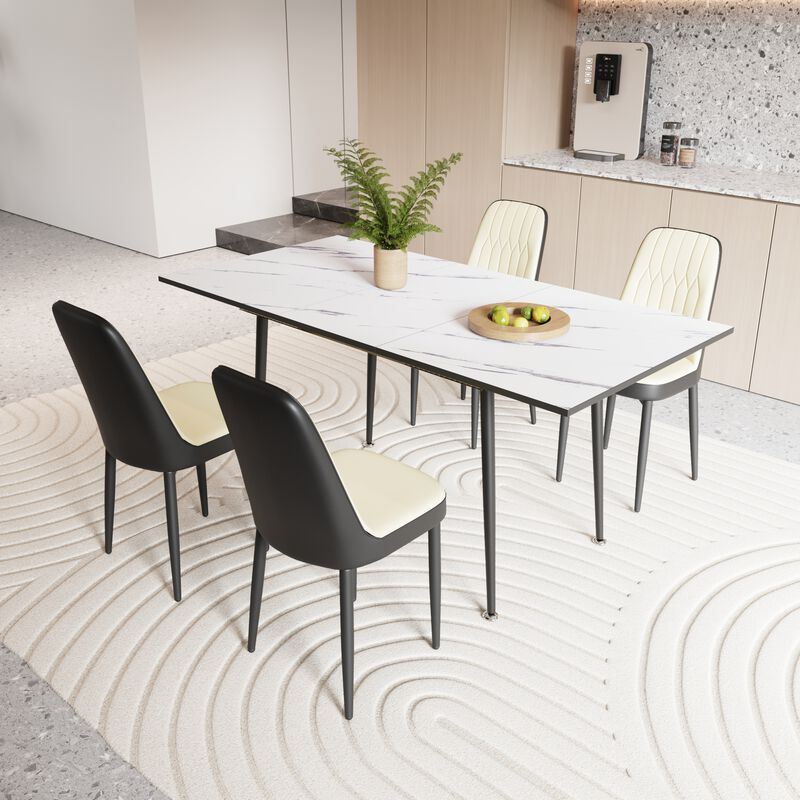 Modern dining table set - Stylish design for home dining room or kitchen