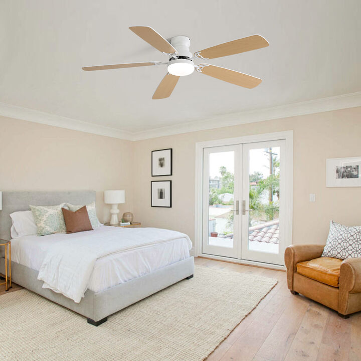 Modern Indoor Ceiling Fan with Light & Remote Sleek & Quiet Home Cooling Solution