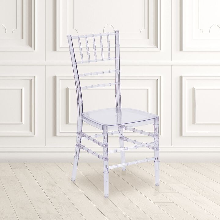 Flash Furniture Flash Elegance Crystal Ice Stacking Chiavari Chair