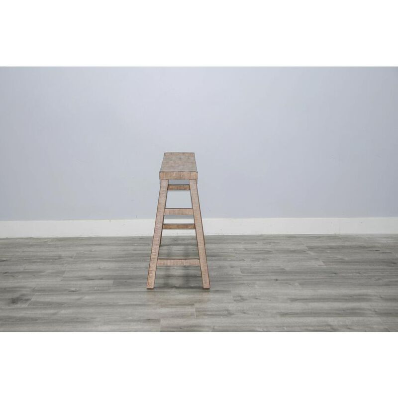 Sunny Designs Beach Pebble 30'H Bench, Wood Seat