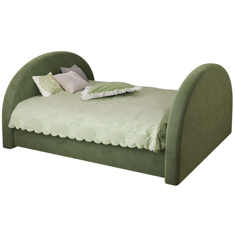 Christopher Knight Home Livia Velvet Upholstered Daybed with Pull-Out Trundle image number 0