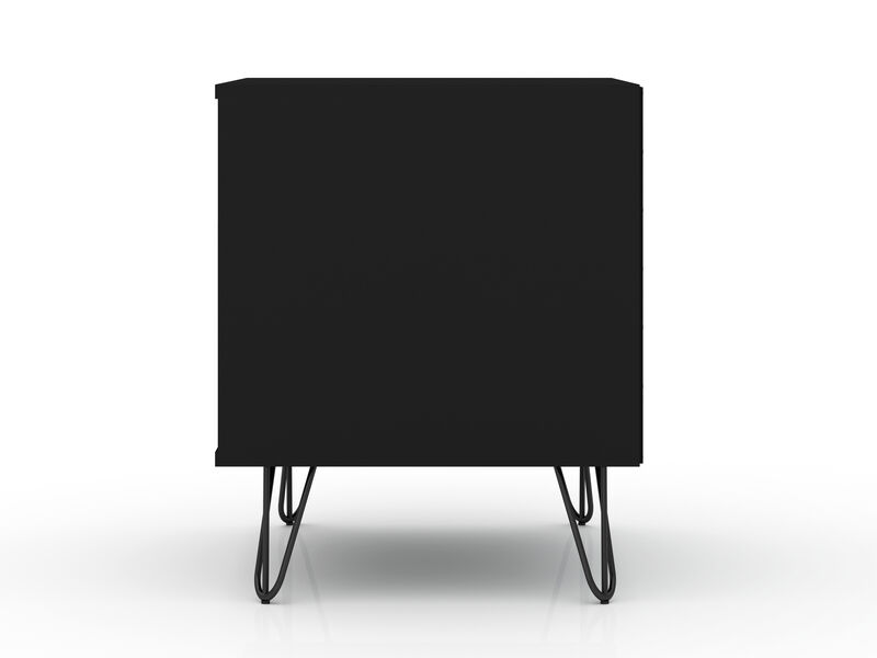 Rockefeller Black 1-Drawer Nightstand