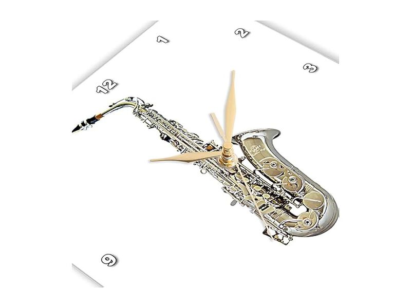 Saxophone Wall Clock 10 Inch Home Decor image number 3