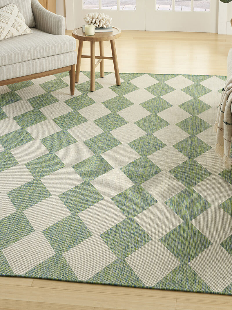 Positano POS04 Blue/Green 5' x 7' Rug image number 8