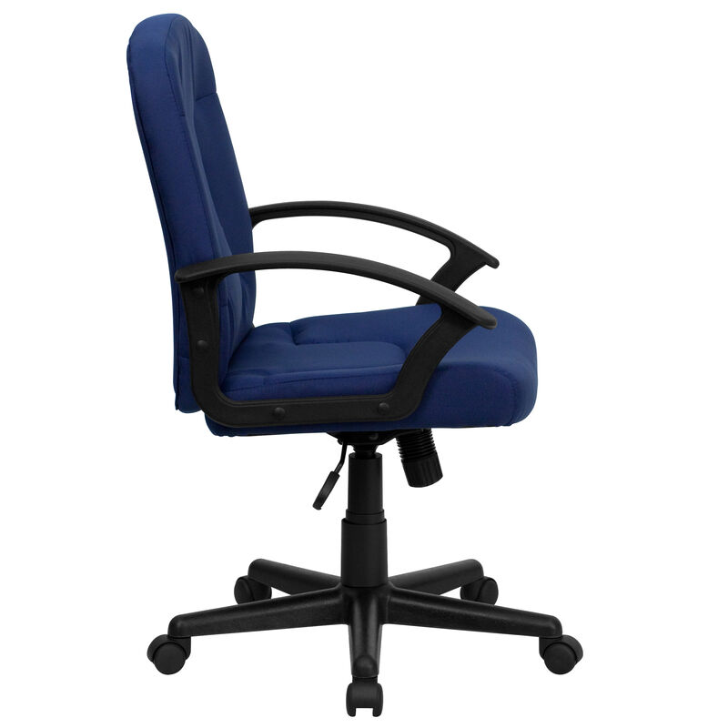 Garver Mid-Back Fabric Executive Swivel Office Chair with Nylon Arms image number 7